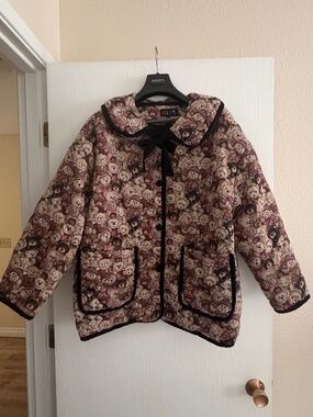 Tapestry Bear Coat/Jacket L (with removable neckline)
